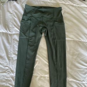 Green Athletic Leggings